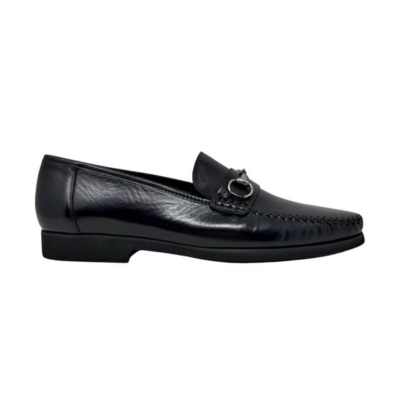 NEW Mezlan Horse-Bit Ornament Moccasin Loafers Mens size 10 Black Leather #17087 - Picture 3 of 14